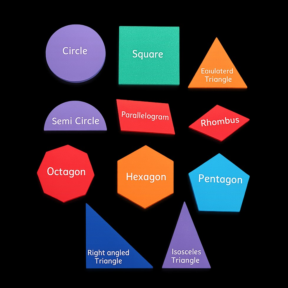 Shapes with names - Yellow image