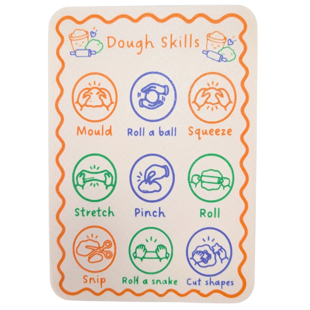 Play Dough Skills Board