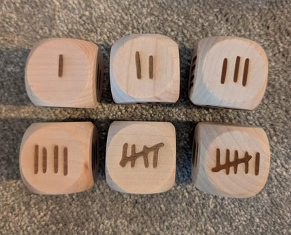 Wooden Dice - Tally image