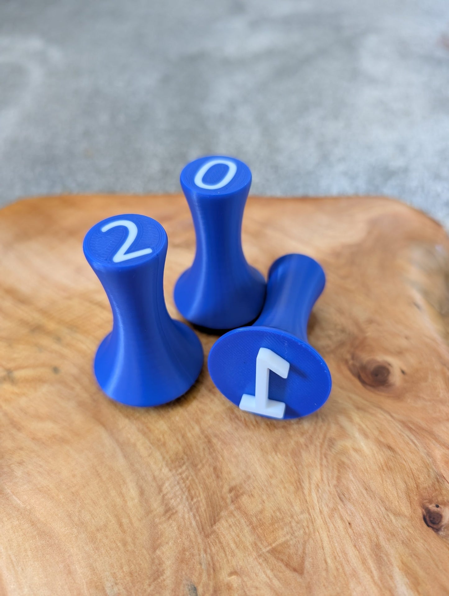 Number Play Dough Stamps - 0 to 9 - Dark Blue image
