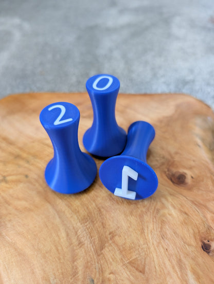 Number Play Dough Stamps - 0 to 9 - Dark Blue image