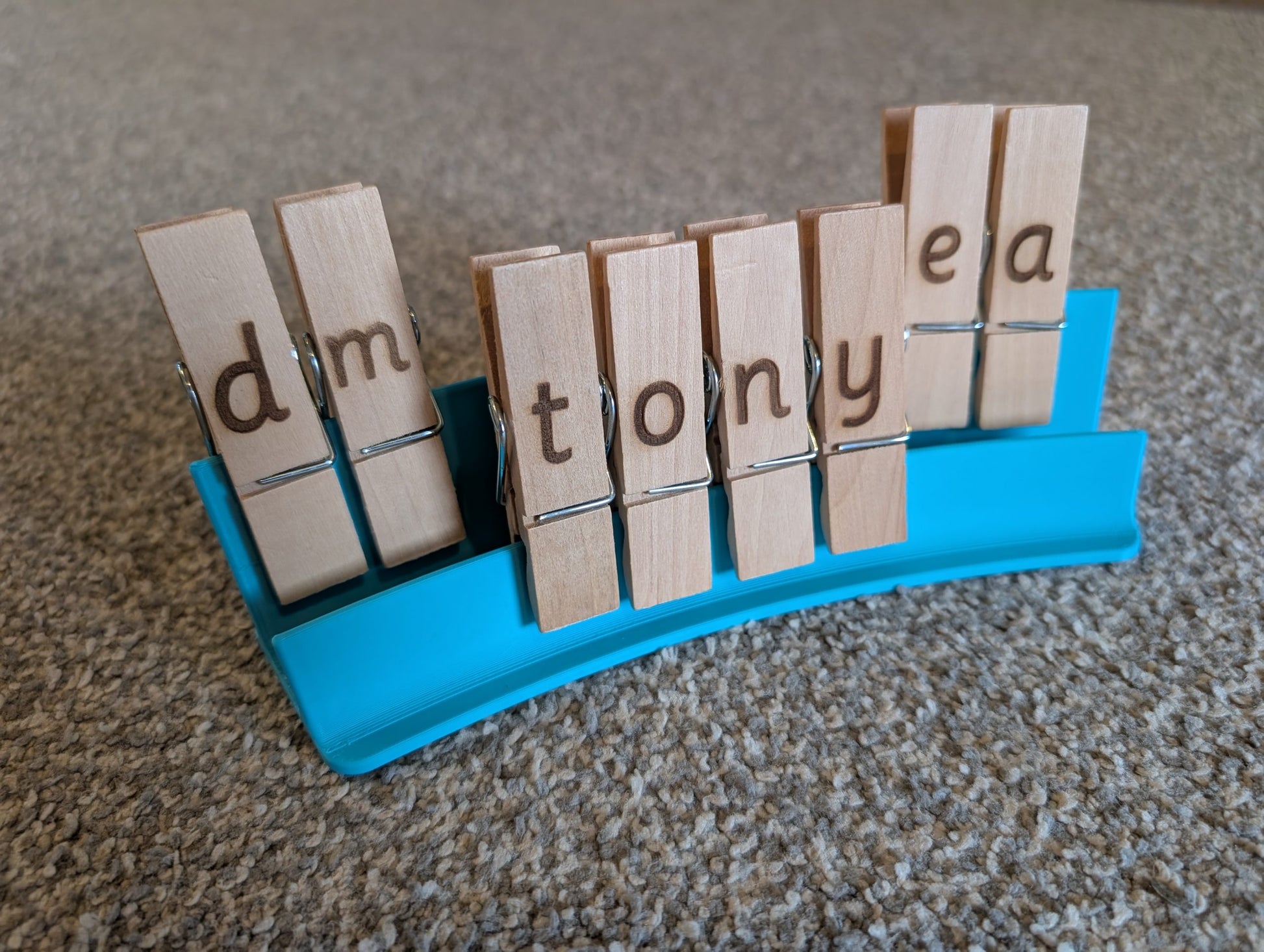 Large pegs - Alphabet and Holder Bundle image