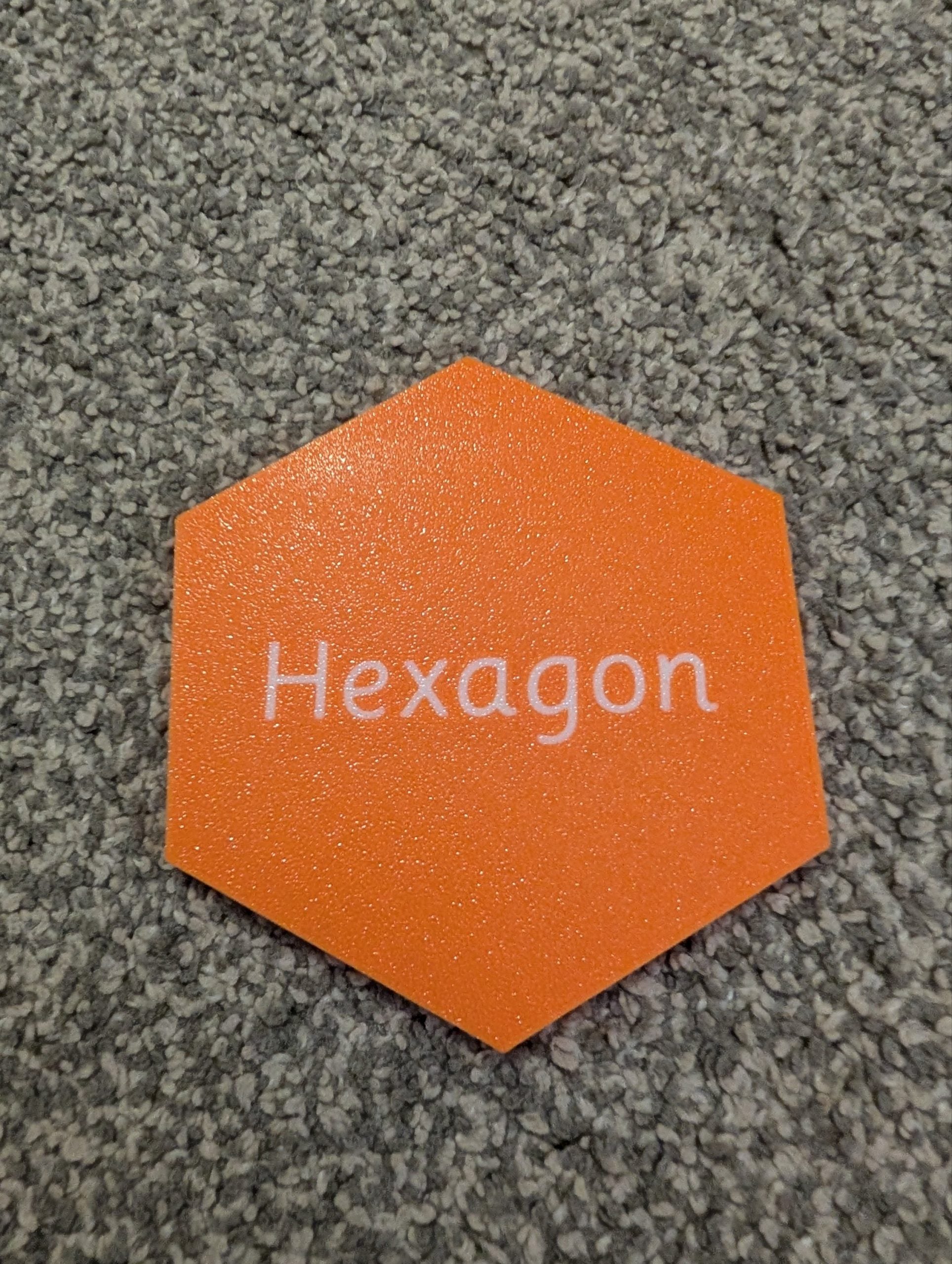 Shapes with names - Orange image