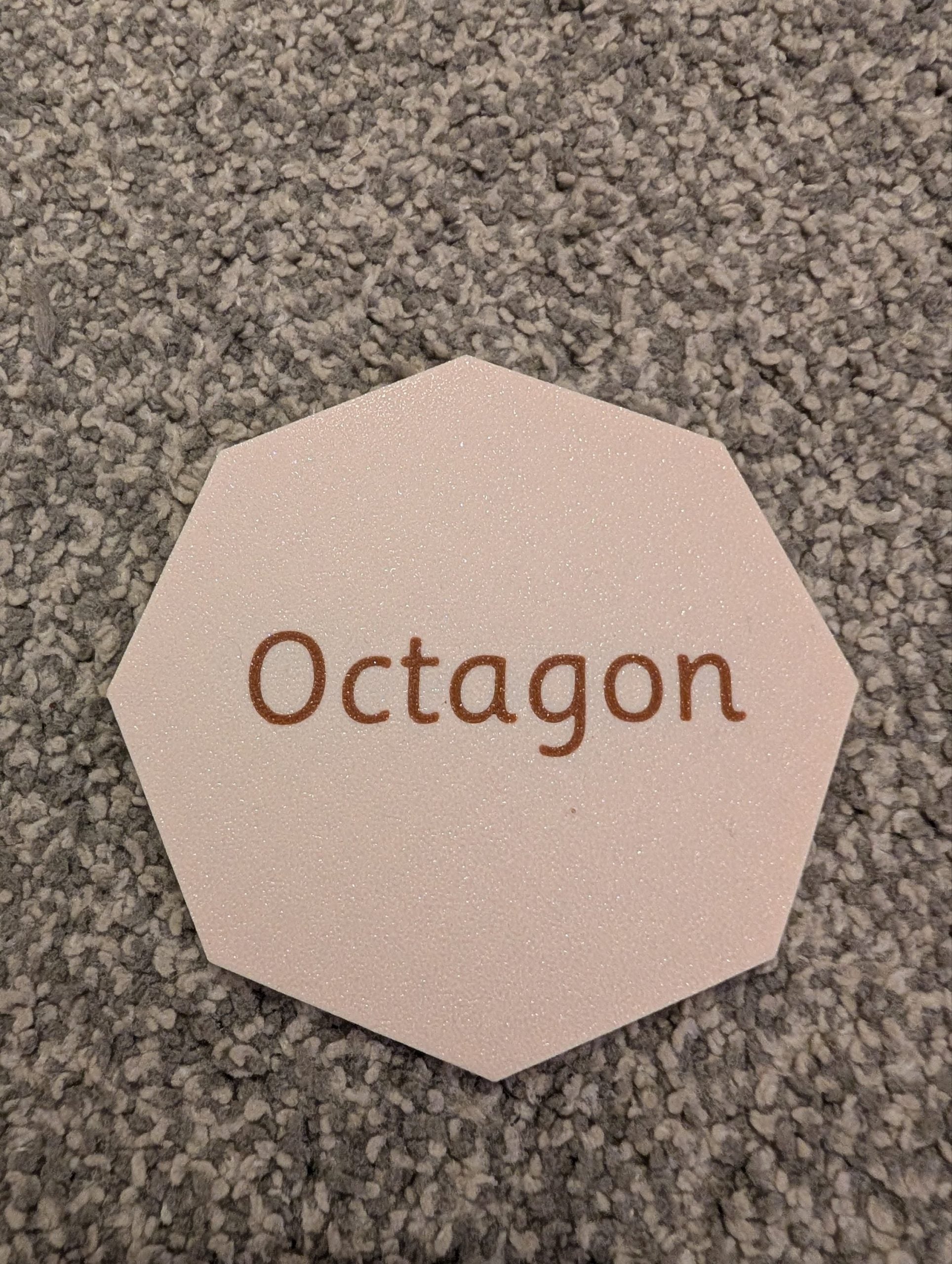 Shapes with names - Beige image