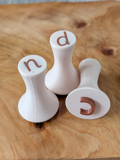 Phase 2 Phonics Play Dough Stamps - Beige image