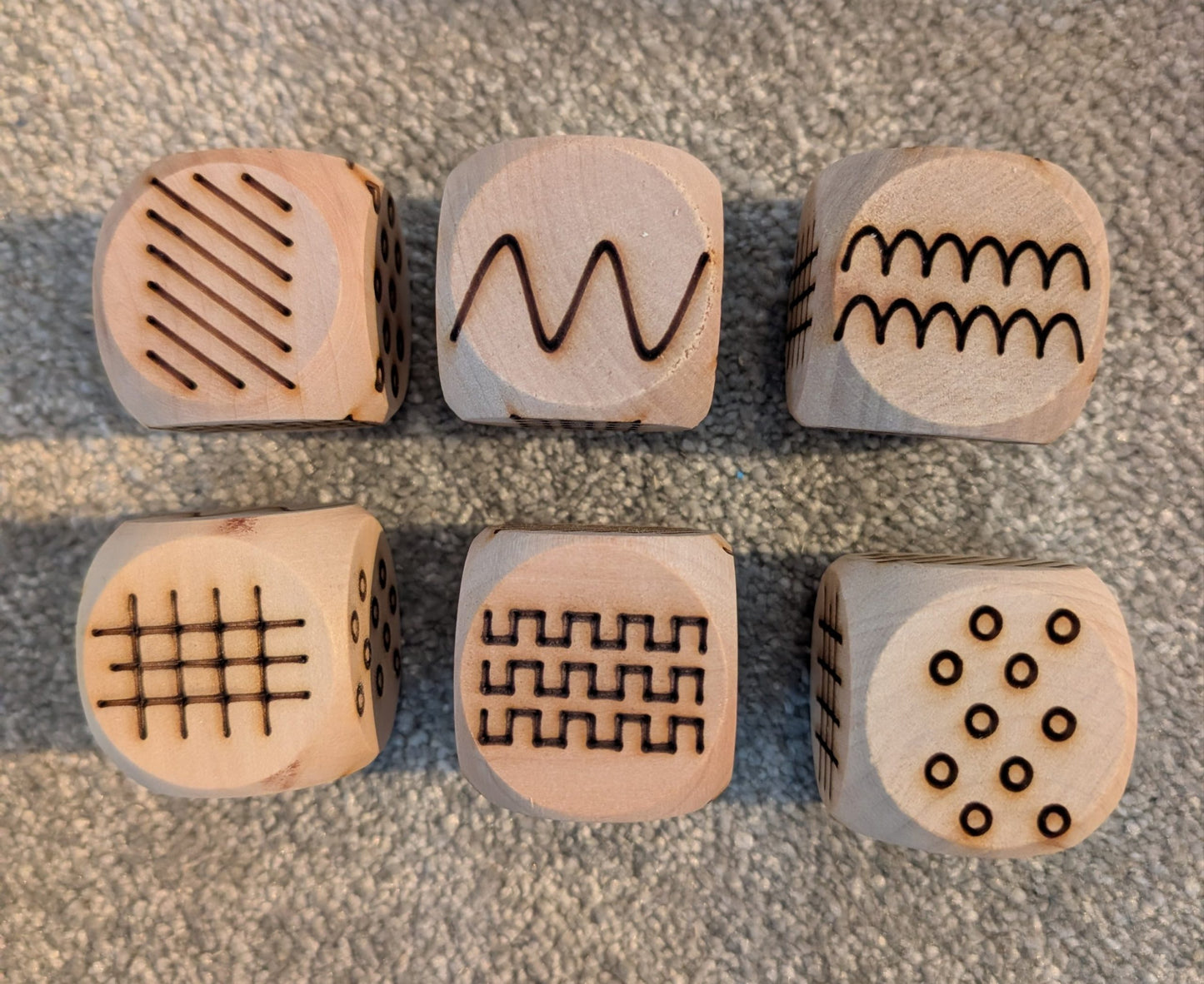 Wooden Dice - Drawing Patterns image