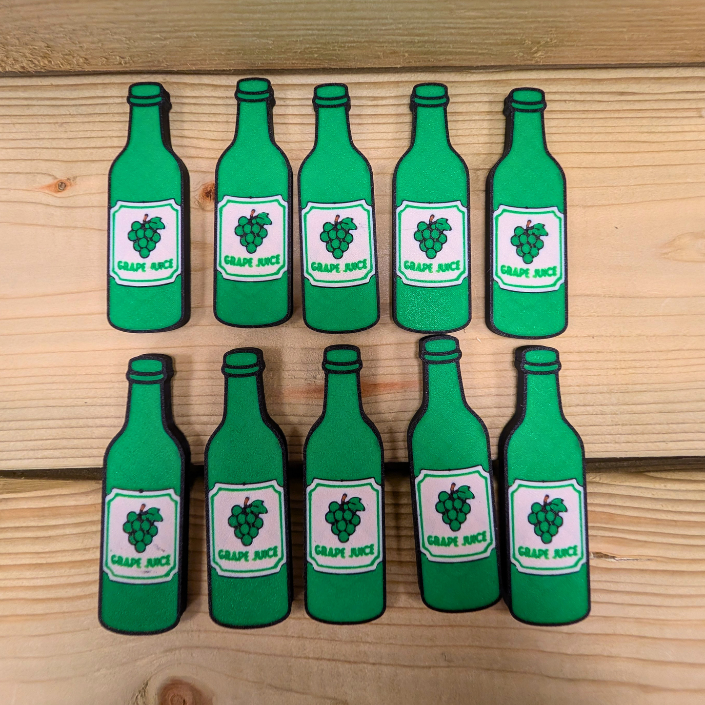 Nursery rhyme counters - 10 Green Bottles image