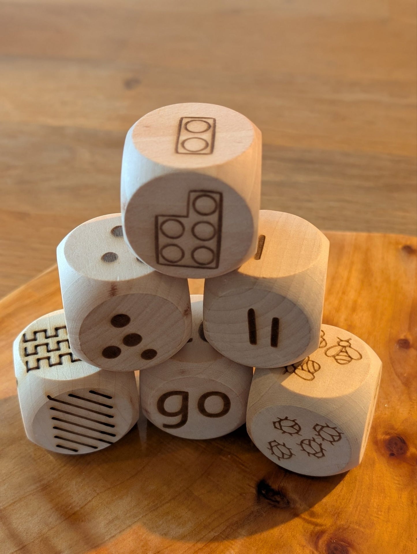 Wooden Dice - 4 for £10 image