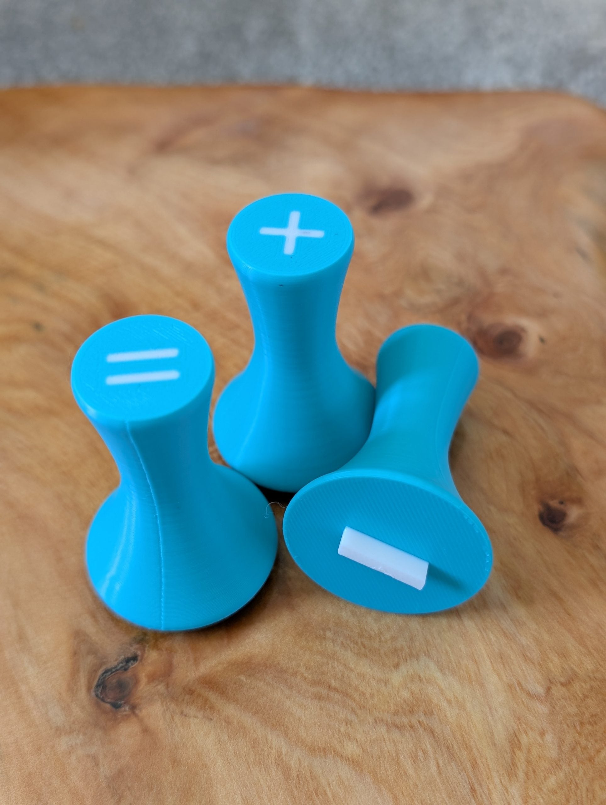 Mathematical Symbols Play Dough Stamps - Turquoise image