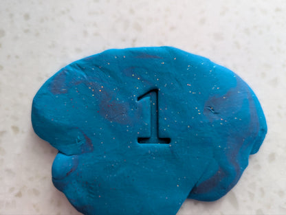 Number Play Dough Stamps - 0 to 9 image 1
