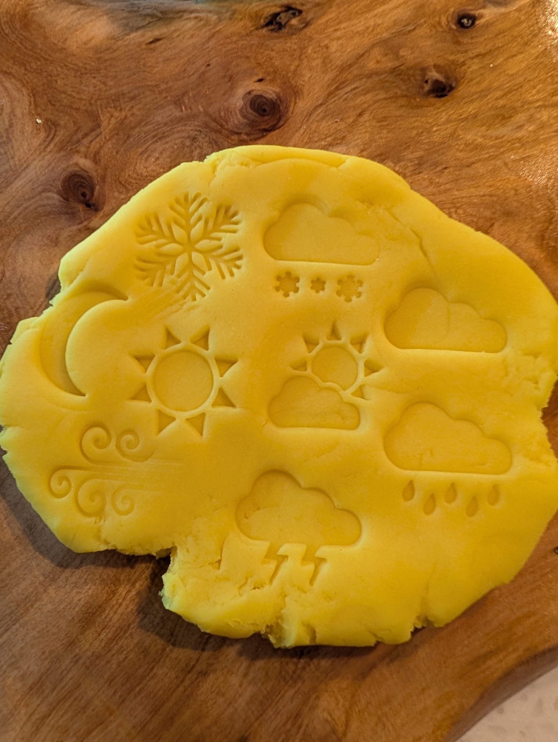Weather Playdough stamps image 2