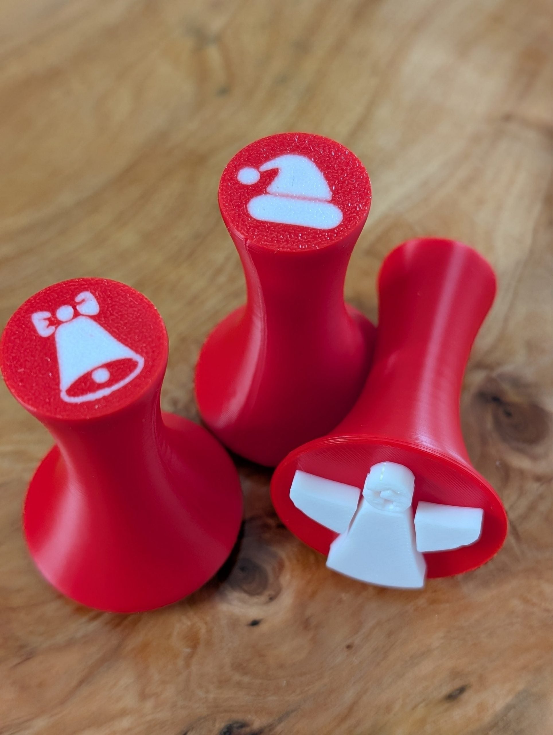 Christmas Playdough stamps - Red image