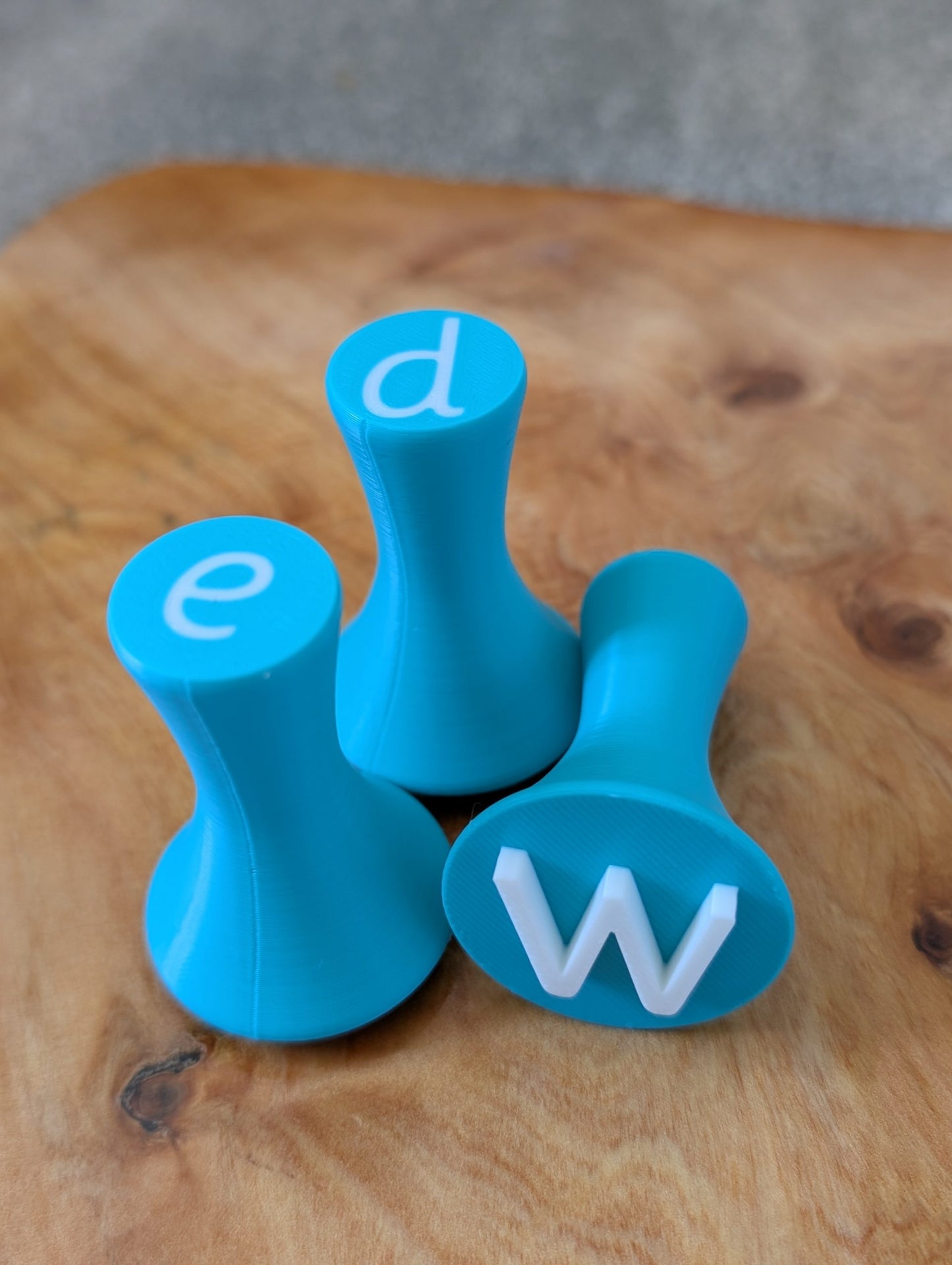 Letter Play Dough Stamps - A to Z - Turquoise image