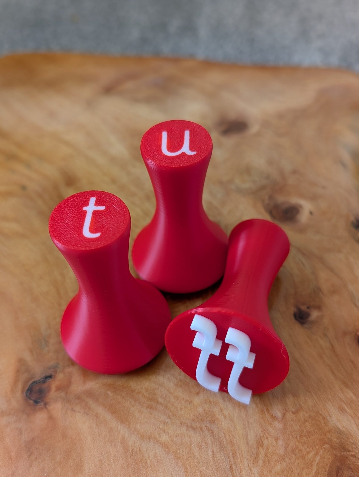 Phase 2 Phonics Play Dough Stamps - Red image