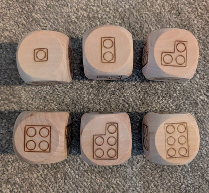 Wooden Dice - Numicon image