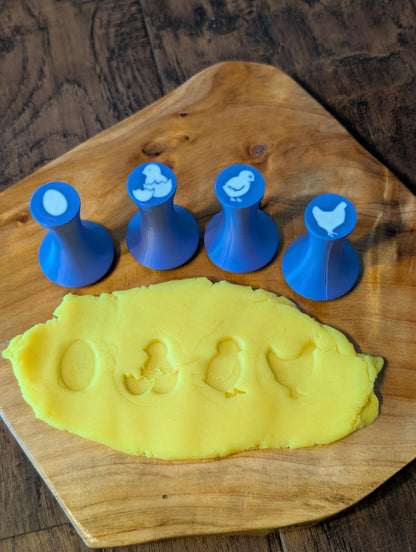 Life cycles playdough stamps image 2