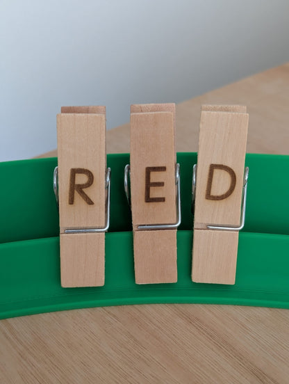 Large pegs - Capital Letters Alphabet image