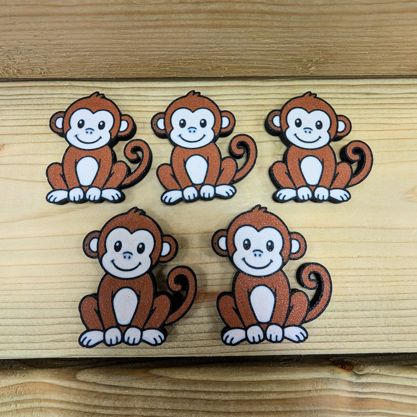 Nursery rhyme counters - 5 Little Monkeys image