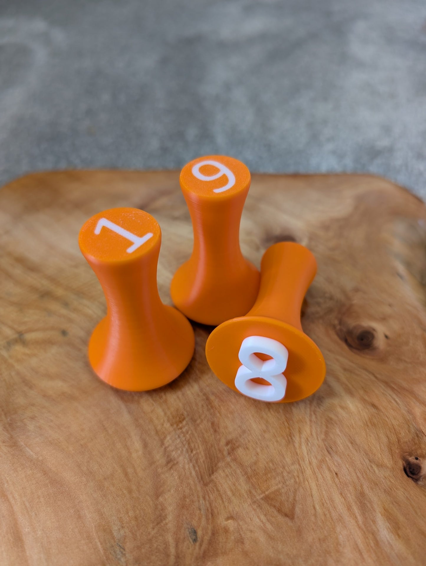 Number Play Dough Stamps - 0 to 9 - Orange image