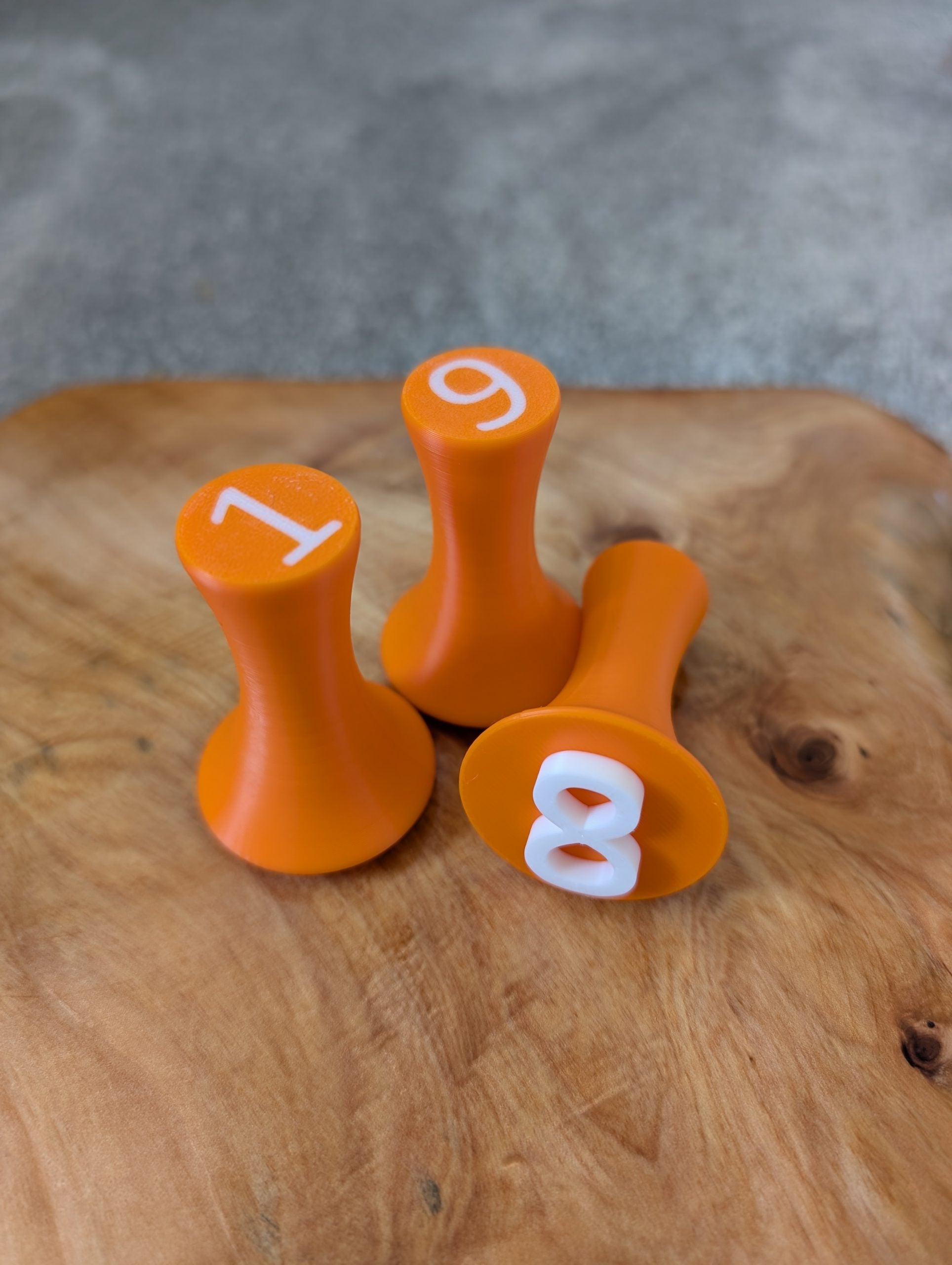 Number Play Dough Stamps - 0 to 9 - Orange image