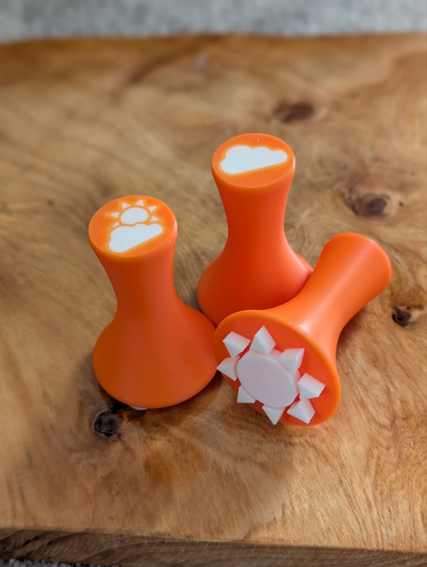 Weather Playdough stamps - Orange image