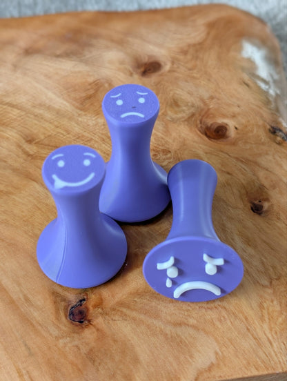 Emotions Play Dough Stamps - Purple image
