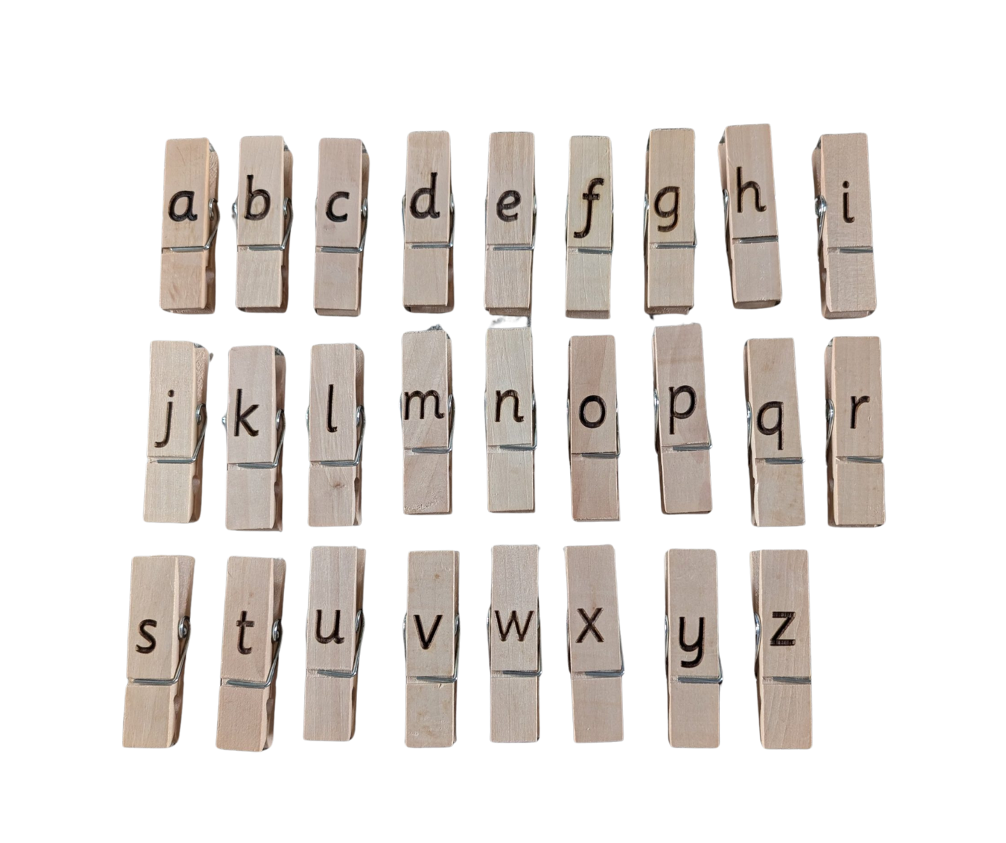 Large pegs - Alphabet image