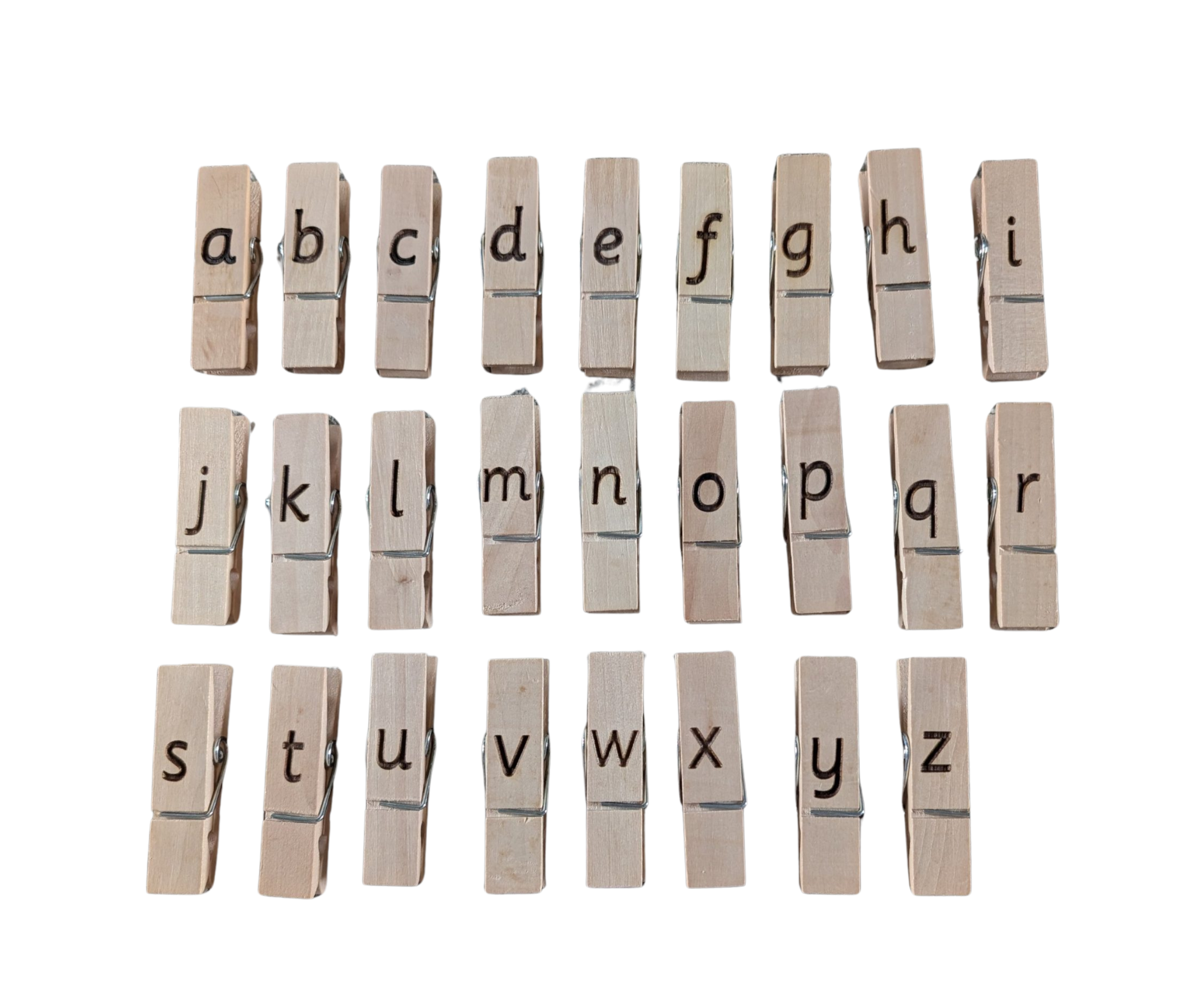 Large pegs - Alphabet image