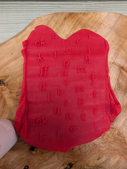 Phonics playdough rollers