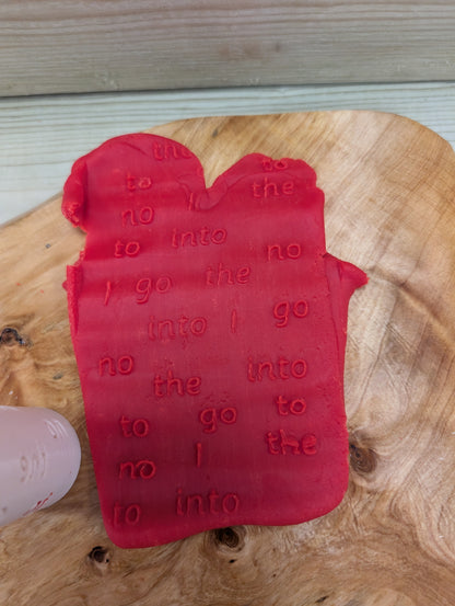 Phonics playdough rollers