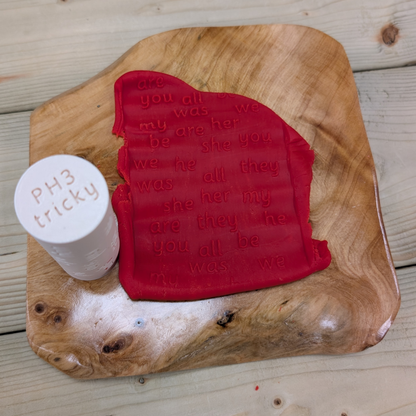 Phonics playdough rollers