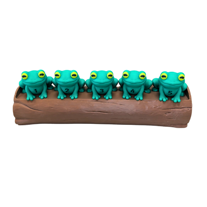 Speckled frogs 1 to 5