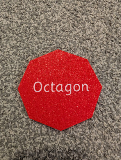 Shapes with names - Red image
