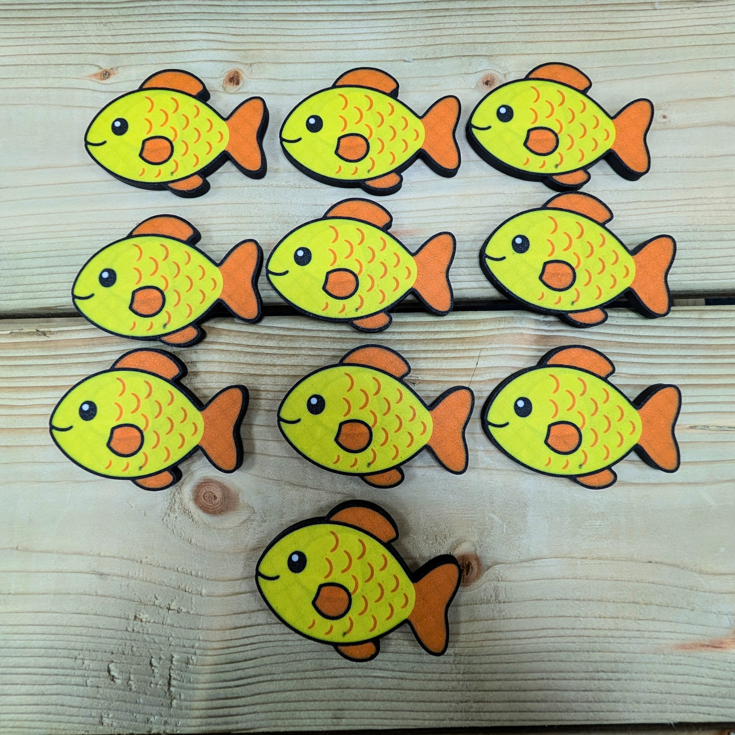 Nursery rhyme counters - 10 Fish image
