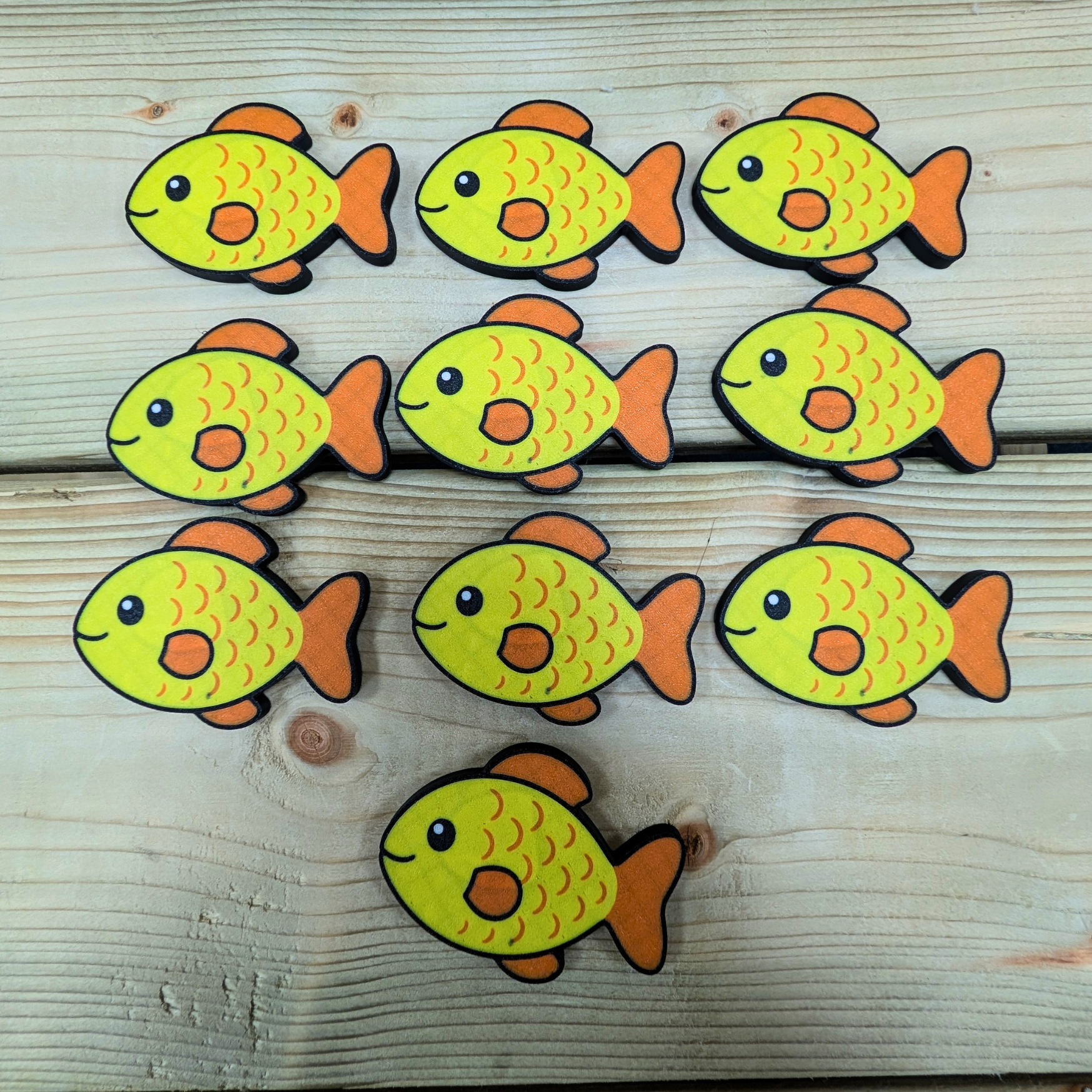 Nursery rhyme counters - 10 Fish image