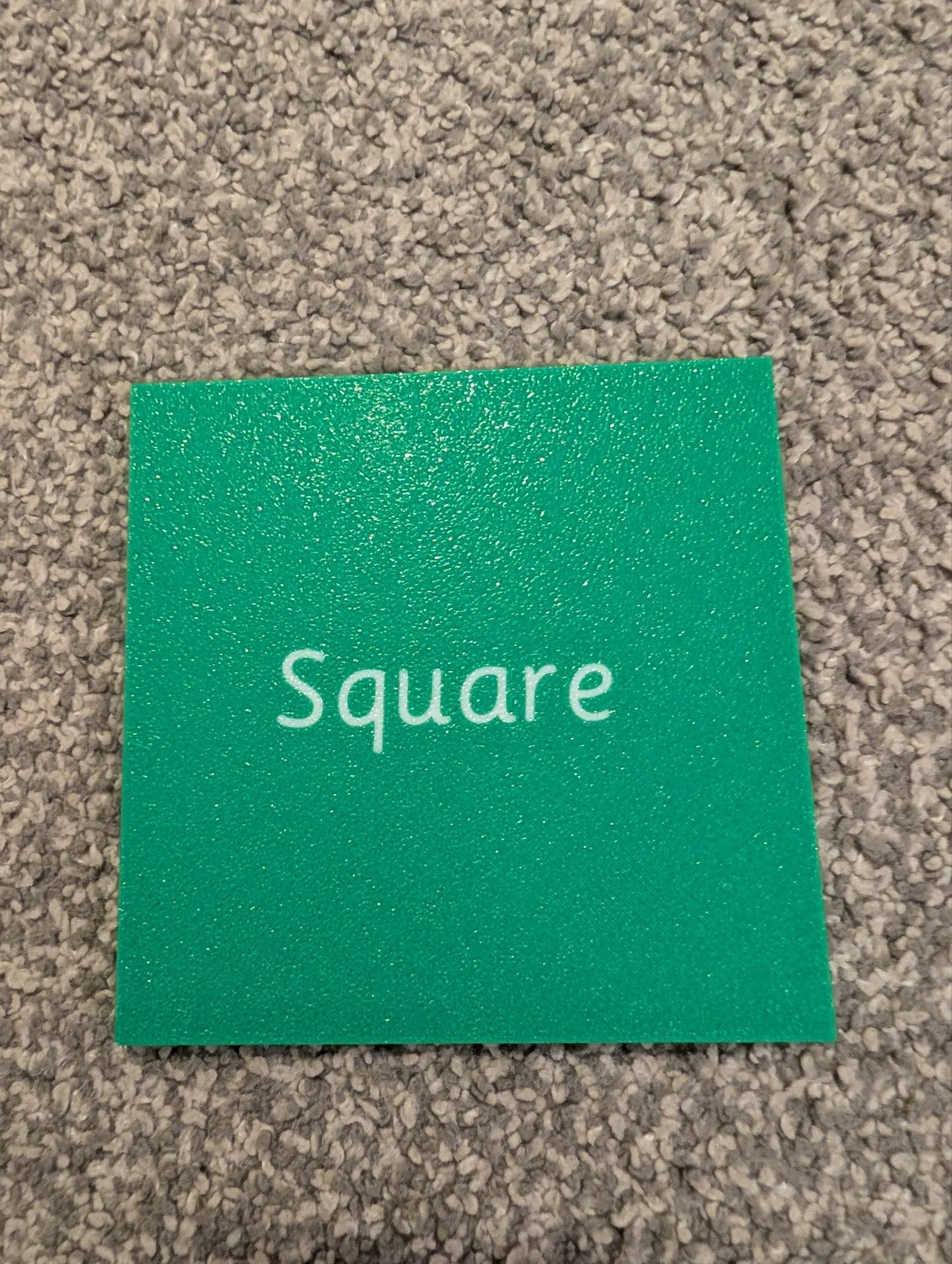 Shapes with names - Green image