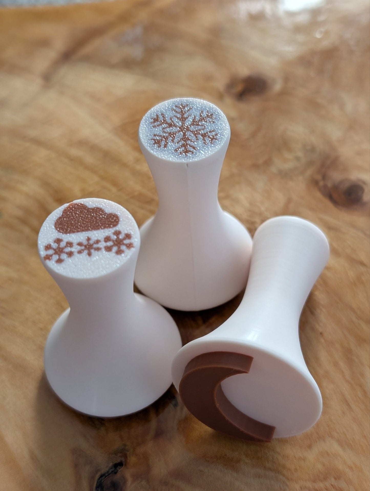 Weather Playdough stamps - Beige image