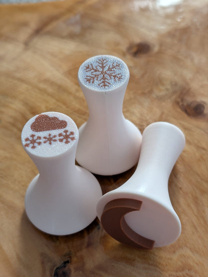Weather Playdough stamps - Beige image