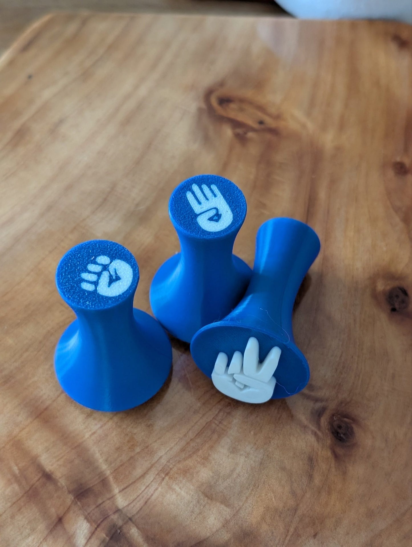 Counting fingers Playdough stamps - Dark Blue image
