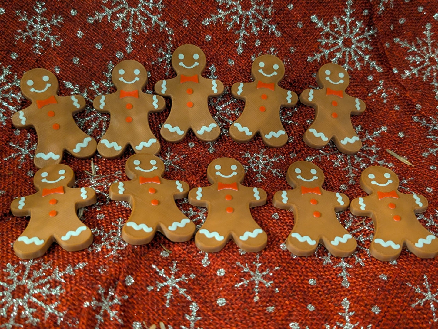 Gingerbread men - 0 to 9 on reverse image 0