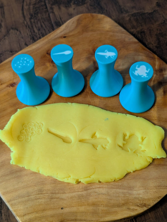 Life cycles playdough stamps image 1